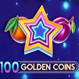 Official Slots logo: 100 Golden Coins by Amusnet Interactive at Cazeus Casino