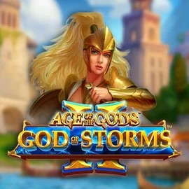 Age Of The Gods: God Of Storms 2 logo by Playtech at Cazeus Casino