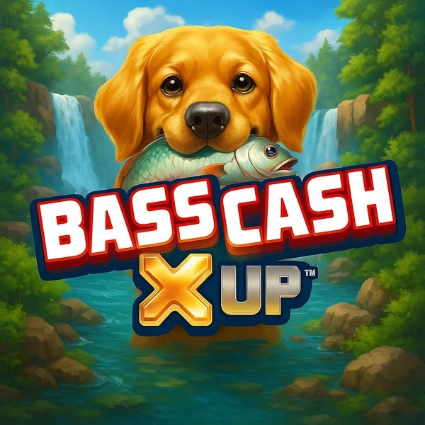 Bass Cash X UP game by Alchemy Gaming – logo hosted on Cazeus Casino