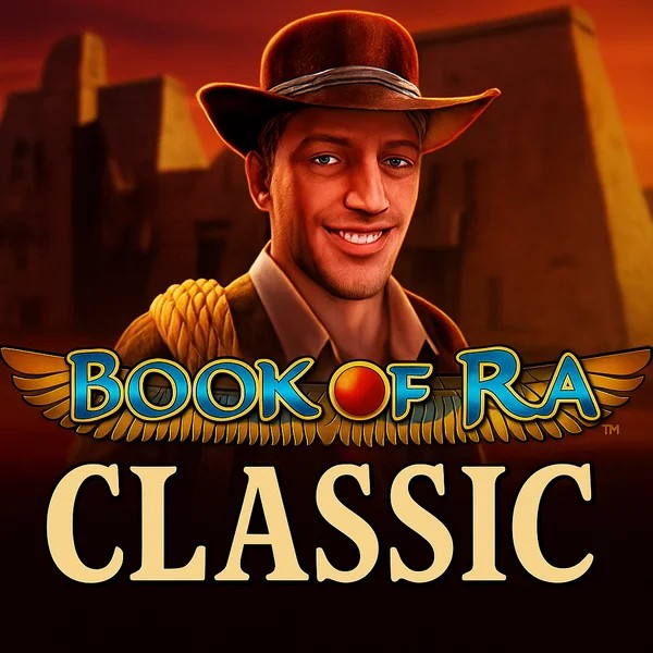 Book of Ra Classic online game logo by Novomatic on cazeus-casino.eu