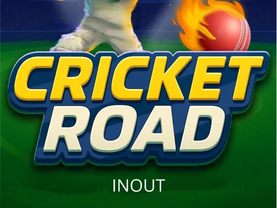 Cricket Road slot logo by InOut at Cazeus Casino
