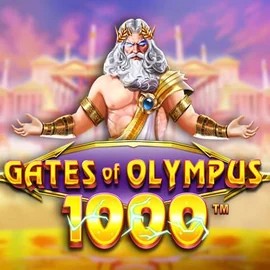 Gates of Olympus 1000 logo by Pragmatic Play Cazeus Casino