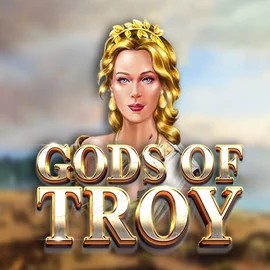Official Slots logo: Gods of Troy by Red Tiger Gaming at Cazeus Casino