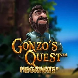 Gonzo's Quest Megaways logo – Slots by Red Tiger Gaming at Cazeus Casino