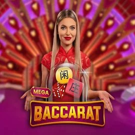 Live Casino logo of Mega Baccarat from Pragmatic Play at Cazeus Casino