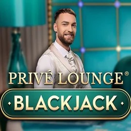 Privé Lounge Blackjack online game logo by Pragmatic Play on cazeus-casino.eu
