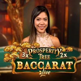 Prosperity Tree Baccarat logo – Live Casino by Evolution at Cazeus Casino