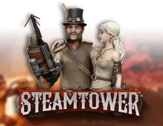 Official Slots logo: Steam Tower Slot by NetEnt at Cazeus Casino