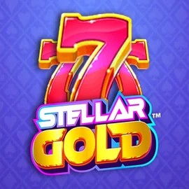 Official Slots logo: Stellar Gold by Snowborn Games at Cazeus Casino