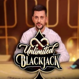 Unlimited Blackjack logo by Ezugi Cazeus Casino